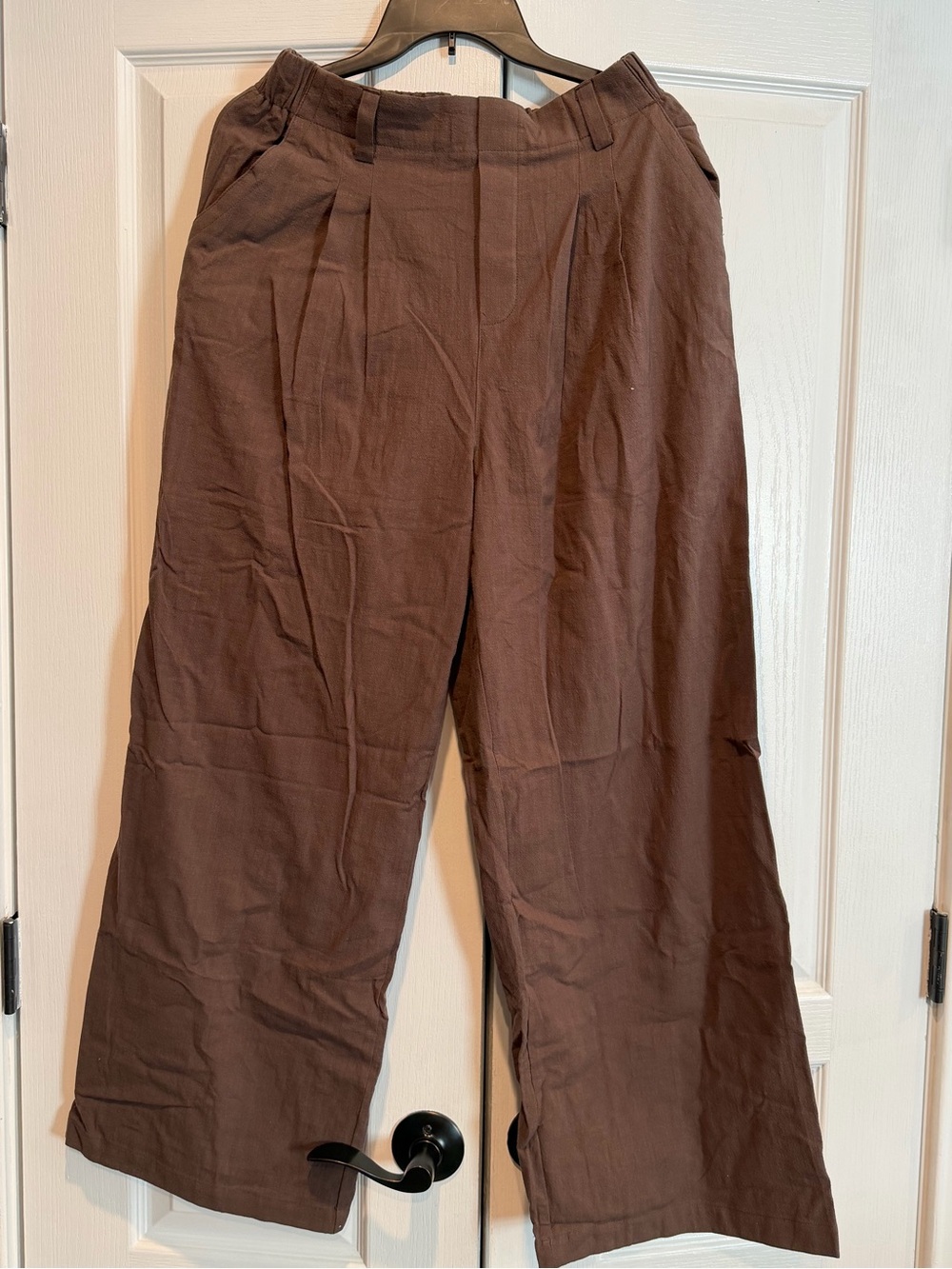 Halara Wide Leg Brown Pants